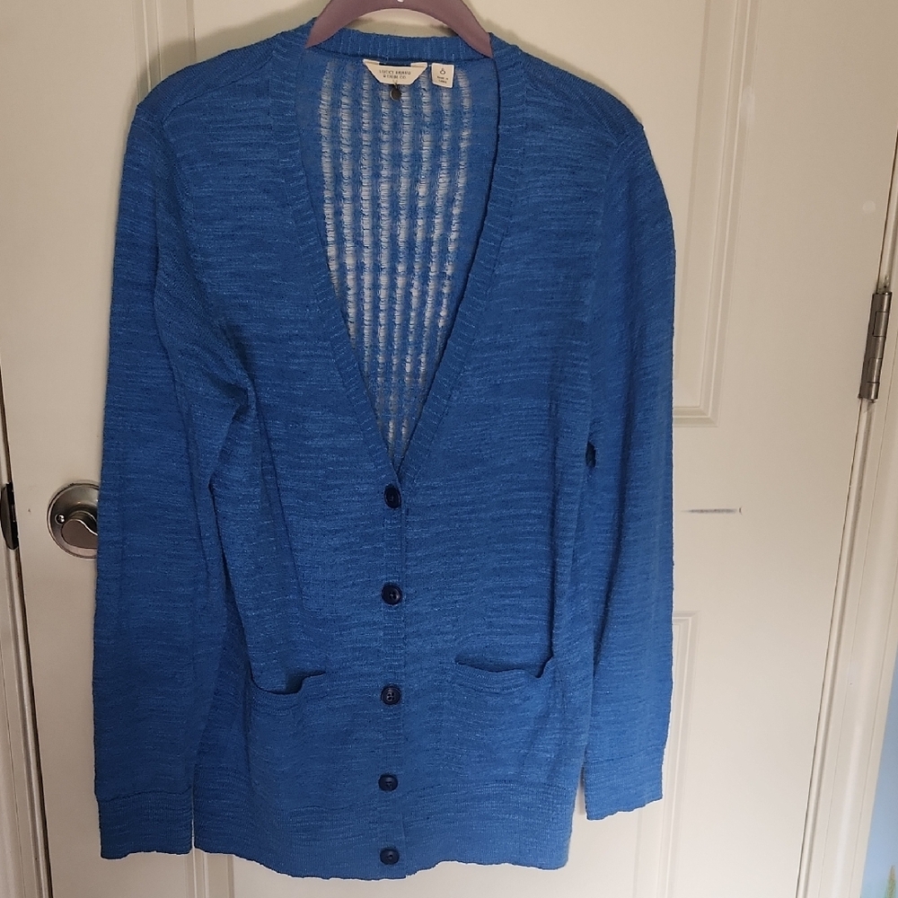 Lucky Brand Blue Cardigan Sweater